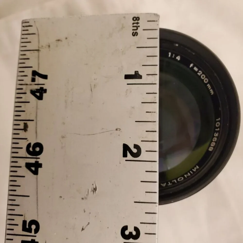 MINOLTA MC TELESCOPING ROKKOR-X 1:4 F=200MM CAMERA LENS 1013688